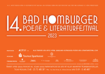 14. Bad Homburger Poesie- und LiteraturFestival