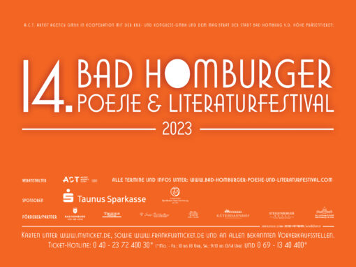 14. Bad Homburger Poesie- und LiteraturFestival