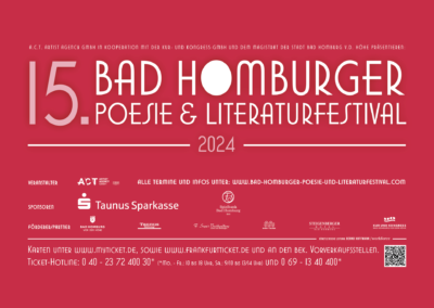 15. Bad Homburger Poesie- und LiteraturFestival